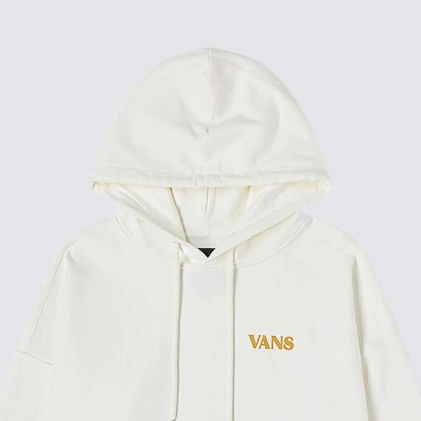 Vans Letter Print Hoodie Pullover Unisex Tops Off-White VN000GP6FS8