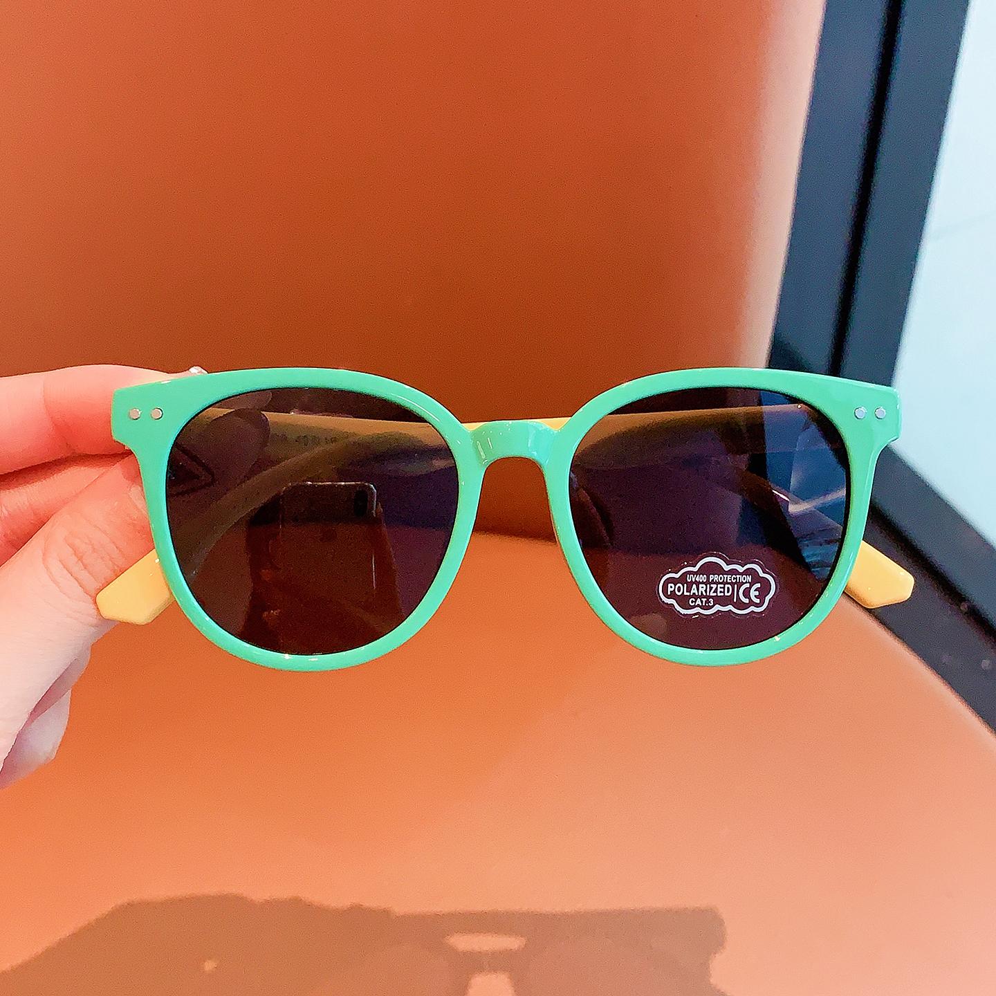 

6 Colors Kids Polarized Sunglasses UV Protection Cute Silicone Frame Korean Fashion Sunglasses For Toddler Baby Boys Girls 2026