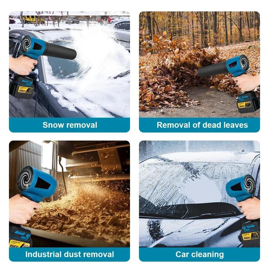 300000RPM Brushless Electric Turbo Blowers High Pressure Jet Fan 400M/S Handheld Leaf Blower Dust Blowing Tool