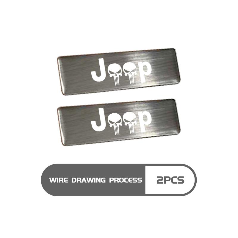 Car Trunk Body Sticker Aluminum Alloy Emblem Auto Stickers For Jeep Compass Renegade Cherokee Wrangler JK Patriot Liberty ALZ1