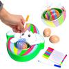1 Set DIY Egg Toys Manual with Pen Hand-eye Coordination Color Cognition Brain Development Entertainment Smooth Easter Egg Machine Drawing Toys Gift