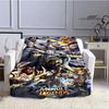 Mobile Legends Bang Bang Cartoon Printed Blankets Fashion Warm Flange Blanket Home Travel Blanket Bed Linings Birthday Gift