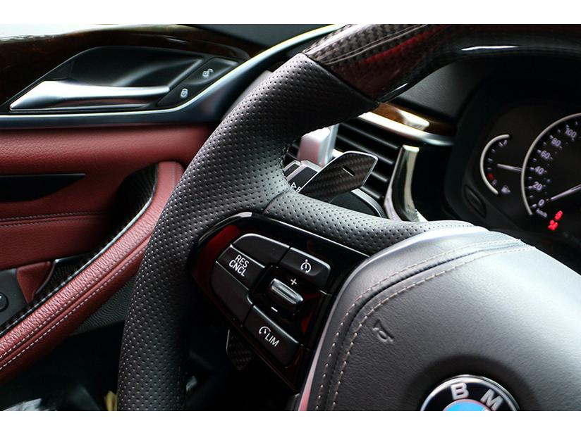 Compatible BMW G F Chassis Shift Paddles: Carbon Fiber Magnetic for M2, M3, M4, X3, X4, X5, X6 Series.