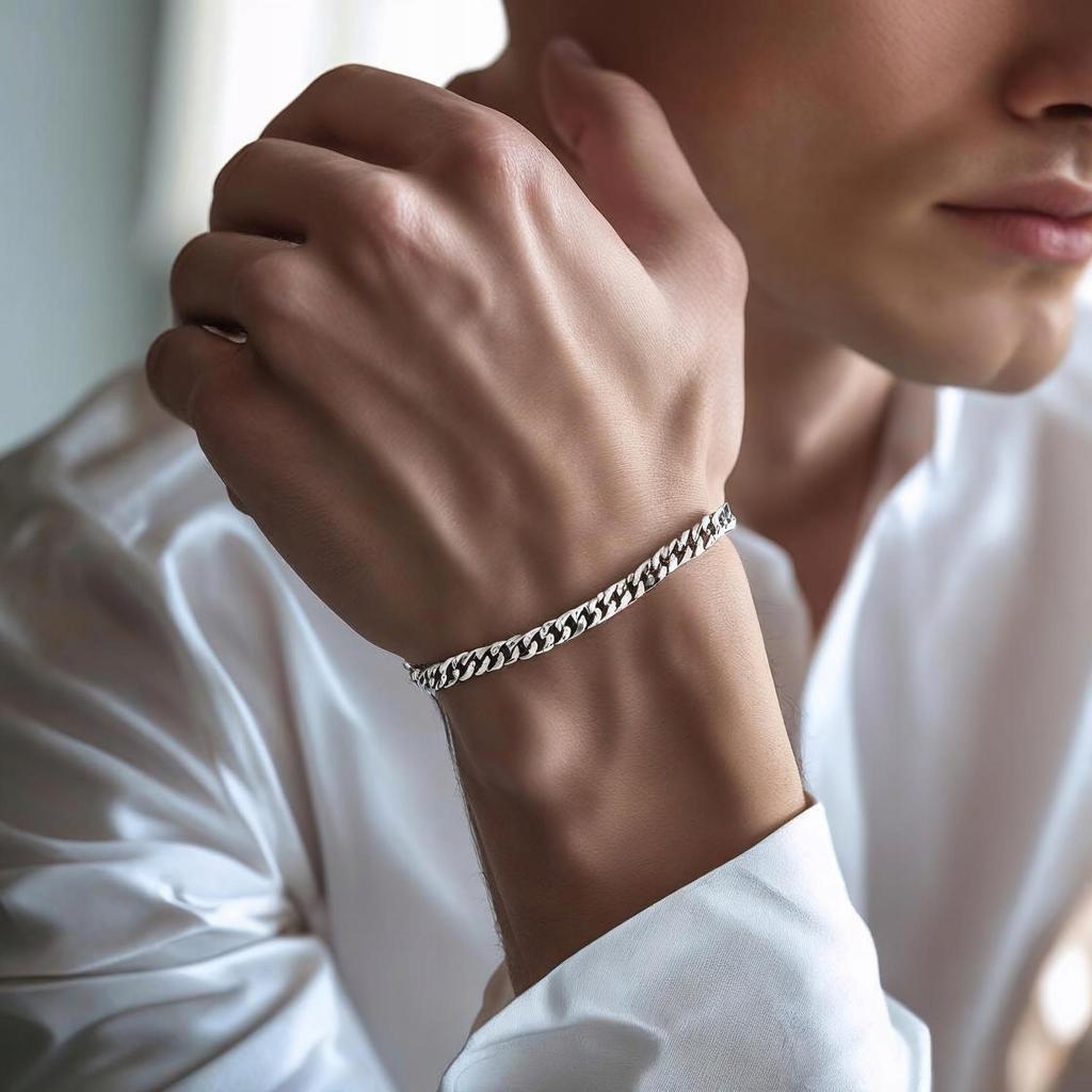 Silver Bracelet Full Diamond 4.5 As a Gift Elegant
