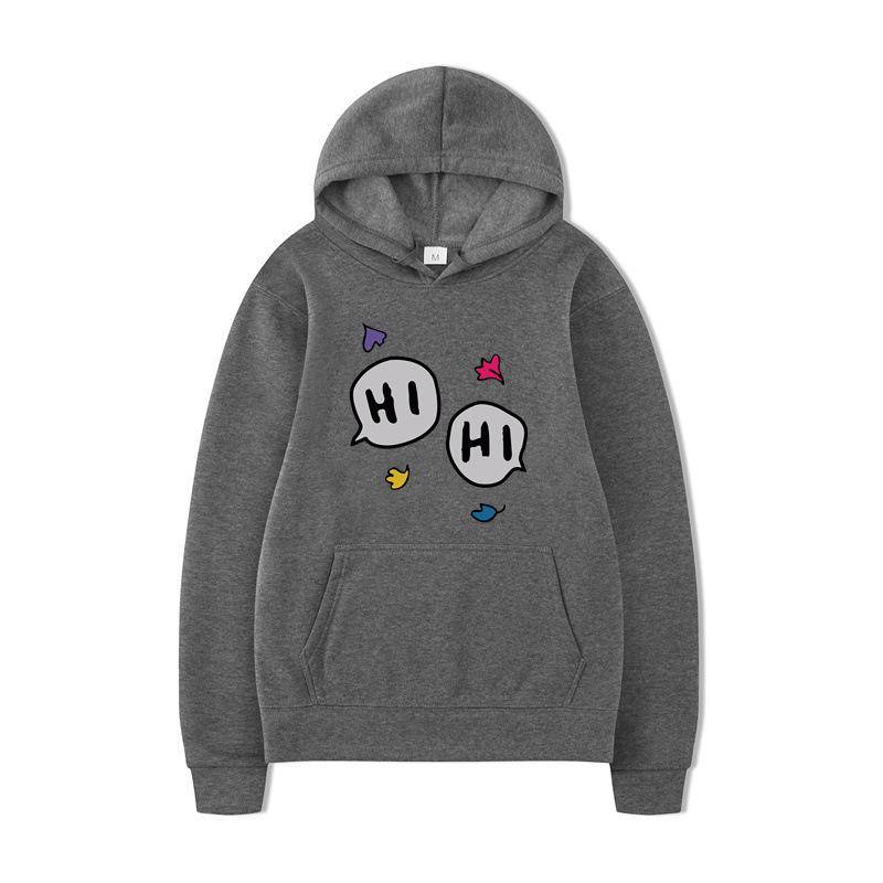 Autumn and Winter Korean Version of Harajuku Fleece Thickened Hooded Pullover Sweater, Male and Female Students Wear Couple Sweater