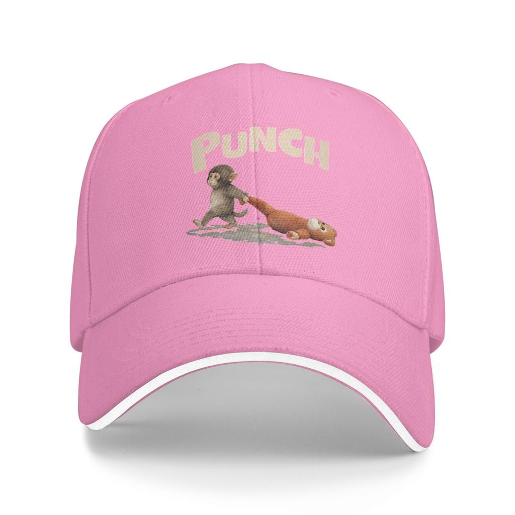 Monkey Punch Baby Little Punch Sun Baseball Cap  Spring Casual Trucker Hat For Unisex-Teens Outdoor Sport Baseball Caps