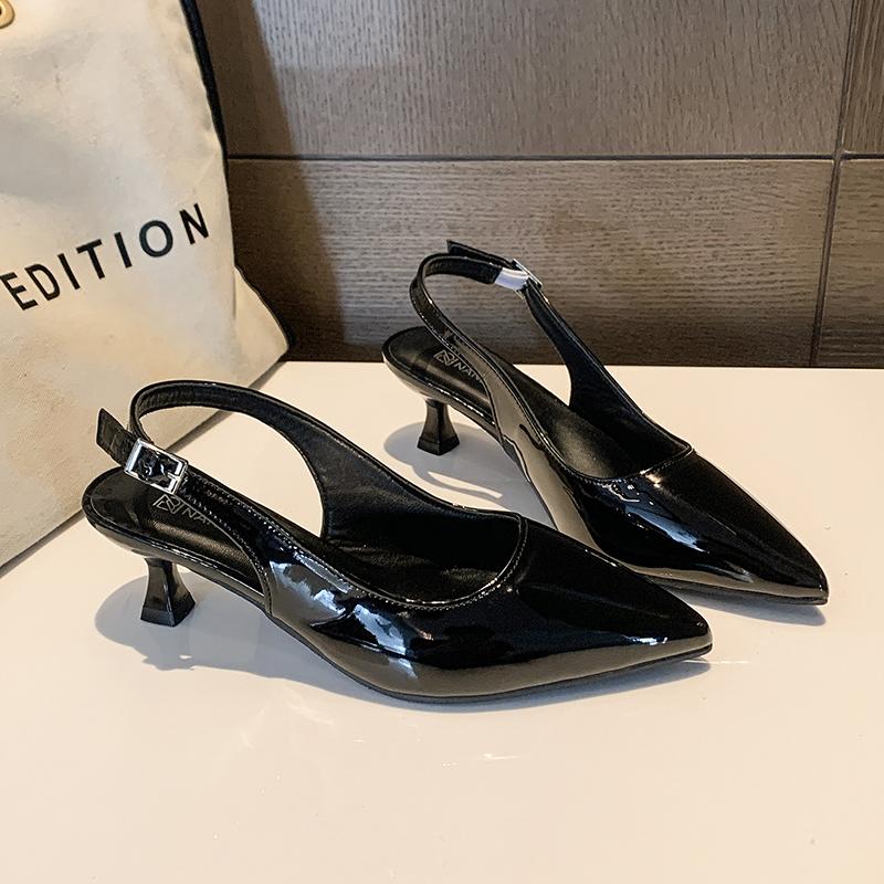 

Новые мюли с острым носком, модные женские тапочки с леопардовым принтом, повседневная женская обувь, женские туфли на низком каблуке, элегантные женские туфли для отдыха на открытом воздухе 35