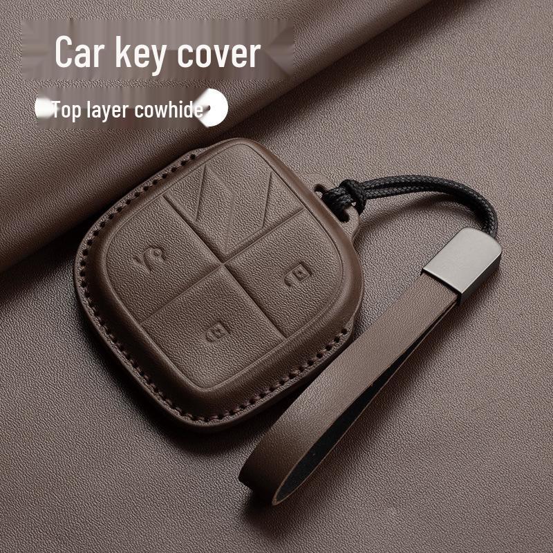 Lynk & Co 08 Key Case: High-End Genuine Leather Shell for Men & Women