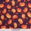 0.5m/1m/5m Pumpkin Halloween Printed Fabric for Halloween Decorative Cloth Tablecloths Door Curtains Handmade DIY Sewing Fabrics
