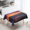 Beautiful Natural Scenery Printed Tablecloth Stain Resistant Waterproof Outdoor Camping  Kitchen Table Home Decor