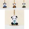 Panda Stuffed Lovely Animal With Short Fur Ideal For Bag Accessories And Fun Playtime