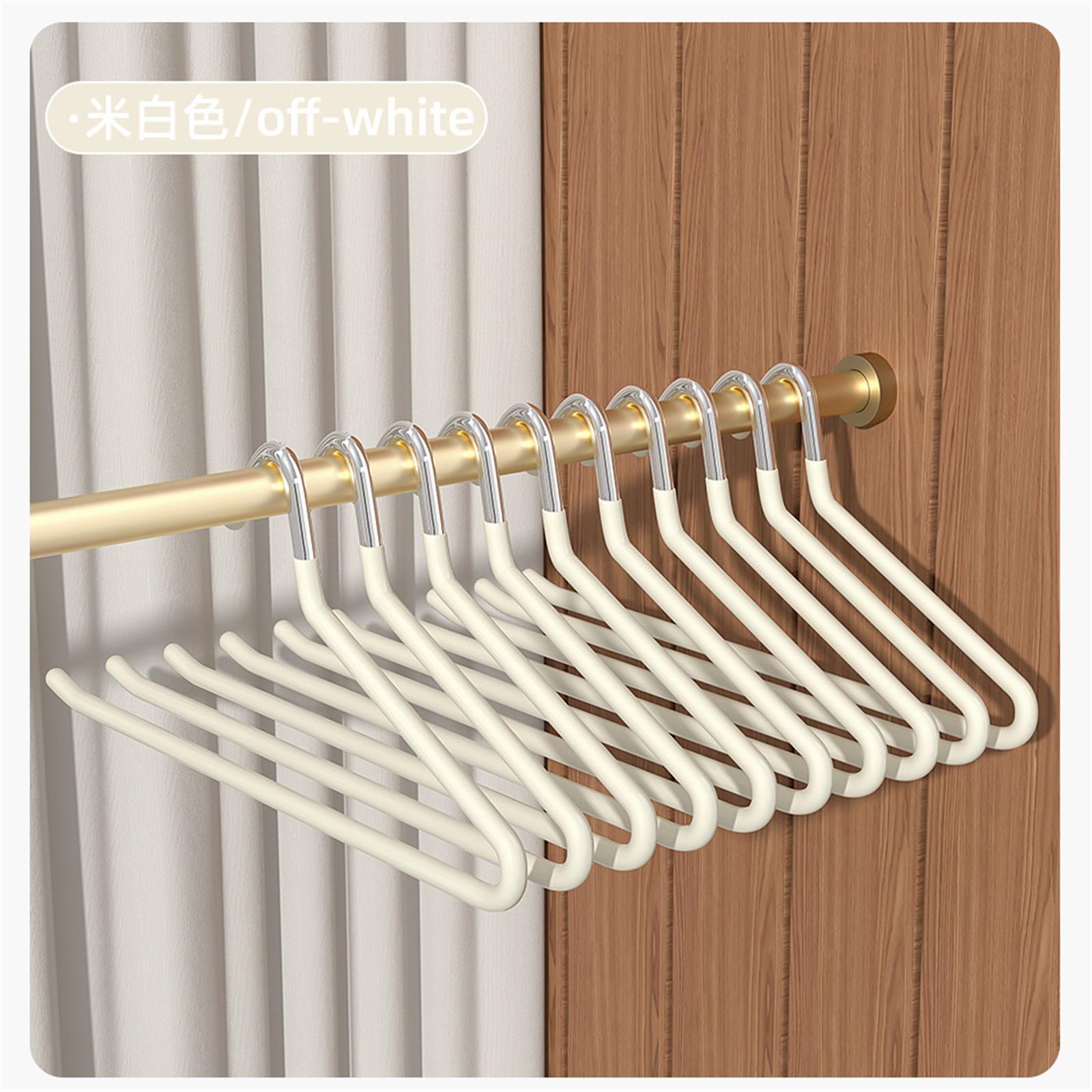 

10шт. Пластиковая вешалка для брюк типа Dip, телескопическая вешалка для одежды для общежития, многослойная вешалка для брюк для женщин One Size белый
