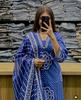 Women Designer Kurta Pant Dupatta Set Indian Bollywood Party Wear Top Tunic Salwar Suit