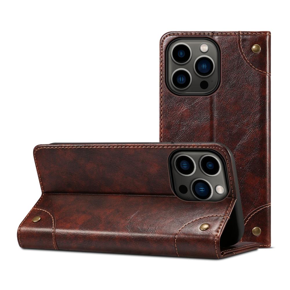 Flip Leather Wallet Phone Case for IPhone 17 16 15 14 Pro Max Air 16E 16 Plus 11 12 13 Magnetic Card Slot Holder Cover LS055