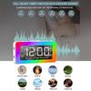 Digital Alarm Clock LED Desktop Clock Large Display USB Powered 8 LED RGB Night Light Electronic Clock for Bedroom