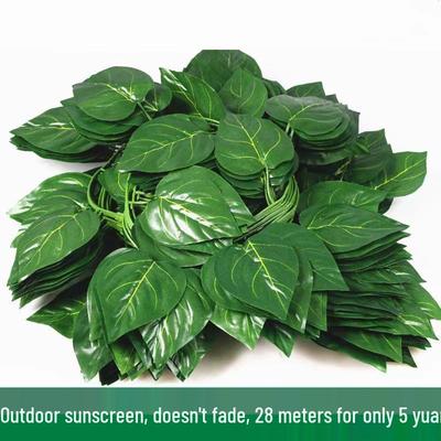 Large Green Fake Leaf Ornaments for Vines and Roof Décor