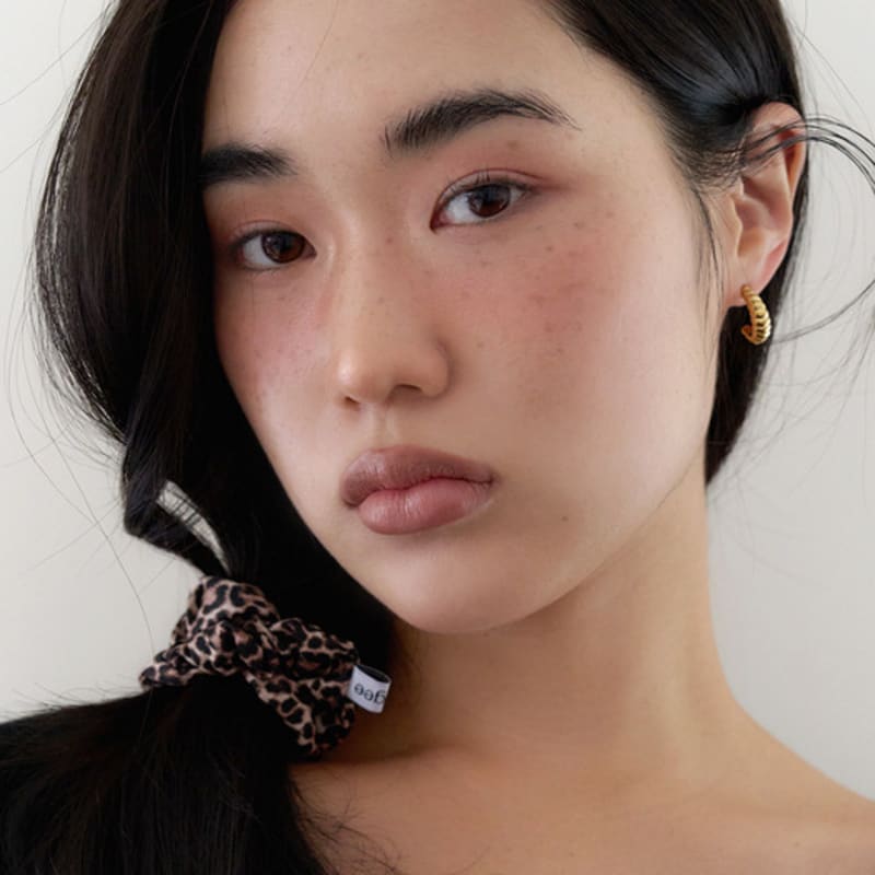 Geegee Leopard Mini Scrunchie