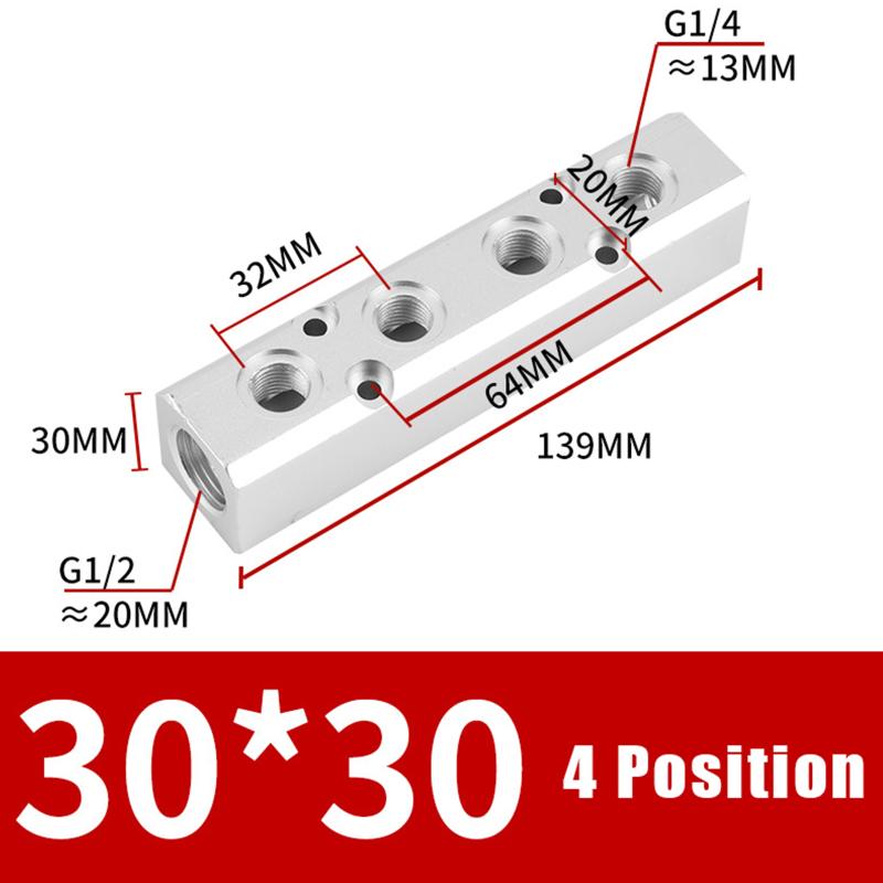 Pneumatic Air Source Distributor 1/4 Inch 1/2 Inch BSP Gas Multi Connector AL-2 AL-3 AL-4 AL-5 AL-6 for Workshop Applications