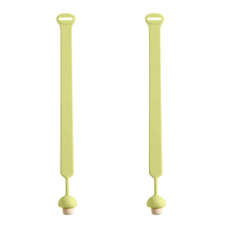 Flexible Silicones Toilet Lid Lifter Set Of 2 NonSlip Bathroom Accessories With Quick Installation зелёный