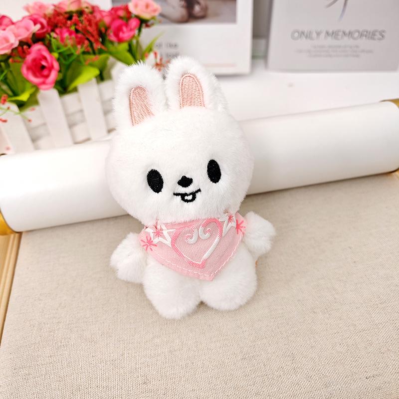 Plush Skzoo Keychain Wandering Plush Toy Water Scarf Bean Eye Li Longfu Keychain Pendant Children'S Creative Toy
