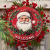Christmas Decoration Sign,indoor Hanging decorations,2D Flat Wooden Products with Santa Claus pattern,Christmas Gifts for Friends and Family