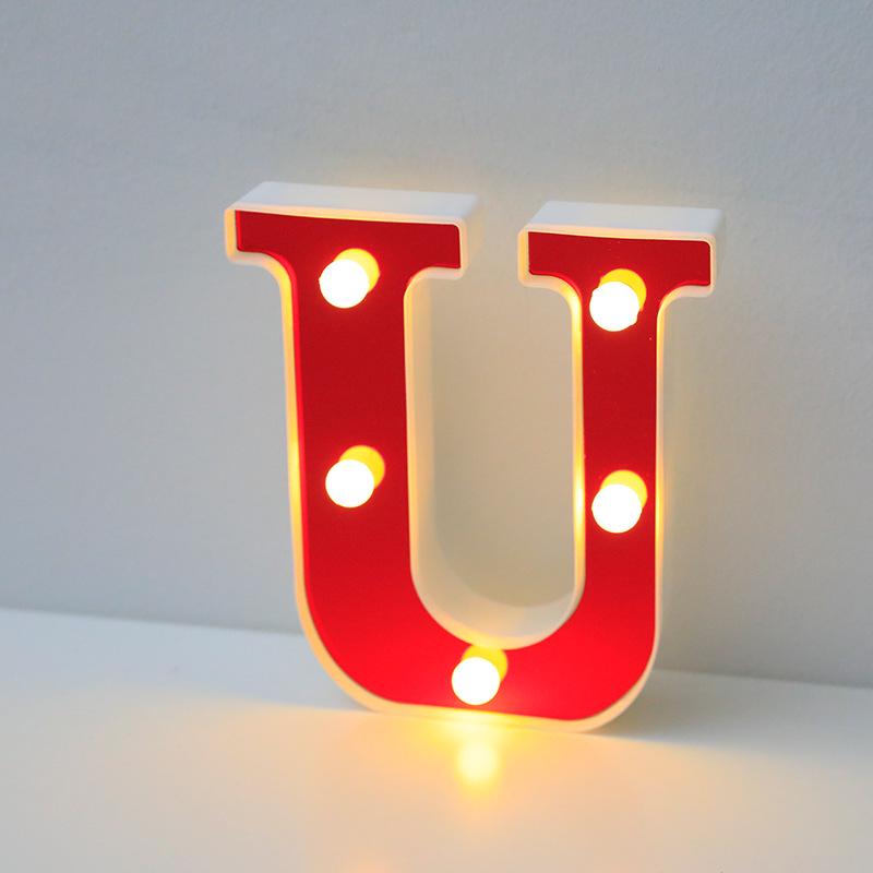 Red LED Letter Light for Parties and Proposals