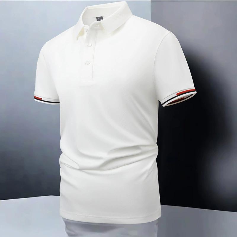 Summer Short Sleeved Polo Shirt Business Minimalist Sports Slimming Men's Casual Collar T-shirt Top