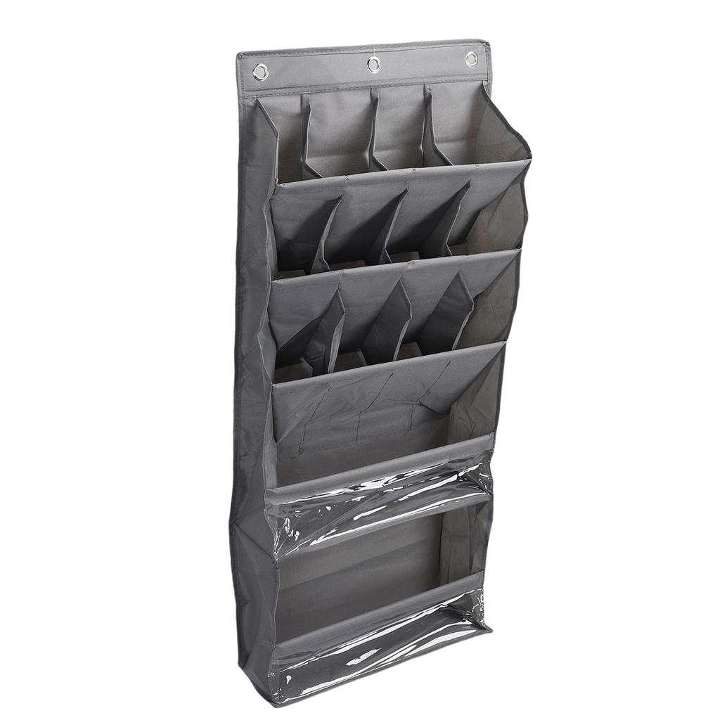 Over The Door Shoe Bag Breathable Space Saving Hanging Storage Holder with Pockets Hanging Shoe Rack for Closet Multi