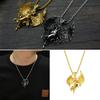 Trendy Retro Angel Pendant Necklace Fashionable Titanium Steel Jewelry Geometric Design
