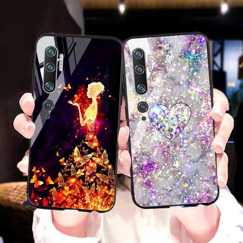 

Встроенный чехол из закаленного стекла чехол для телефона Xiaomi 12 Pro Mi 12 Note 10 lite 11T Pro для Xiaomi Poco M4 Pro X3 F3 M3 Love Heart Covers Телефон Бамперы