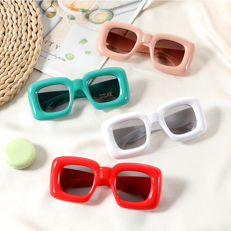 3-12 s New Square Sunglasses for Boys Girls Y2K Retro Design Shades Candy Color Goggle Sun Glasses Kids Children Eyewear