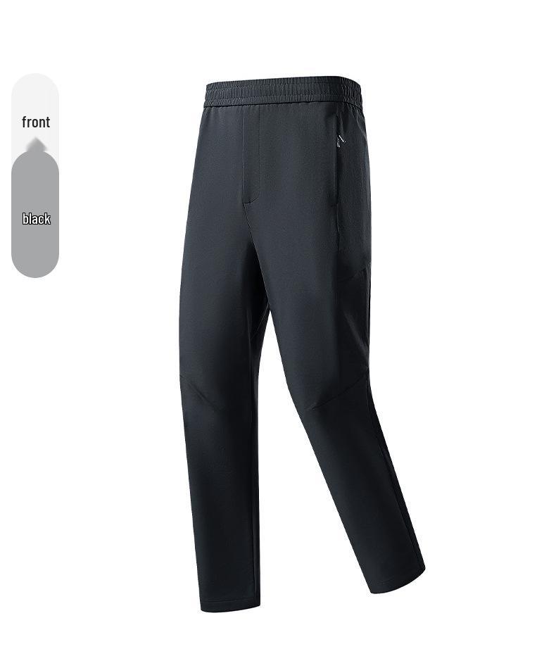 Men's Quick-Dry Softshell Straight-Leg Running Pants - Lightweight, Breathable, and Stretchy for Outdoor Fitness