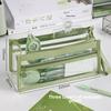 Spacious Transparent Pencil and Cosmetic Case for Exams: Multi-Function, Easy-Access Stationery Bag