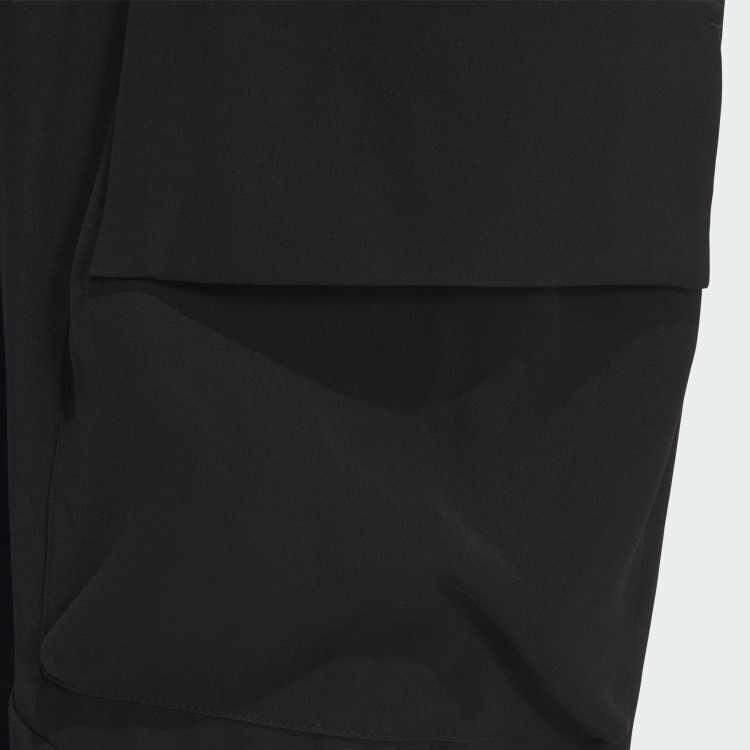 Adidas Sports Lifestyle Series Wu Zong Series Multi-Pocket Tapered Solid Color Knitted Sports Pants Men Pants Black JL9355