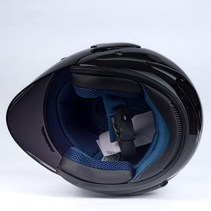 Men and Women Motorcycle Scooter Helmet Ram3 Bright Black Half Helmet Off-Road Summer Racing Safety Helmet Casque Capacete Casco