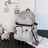 Schoolbag new Korean version ins tooling style schoolbag middle school student large capacity Japanese trend college student travel backpack men