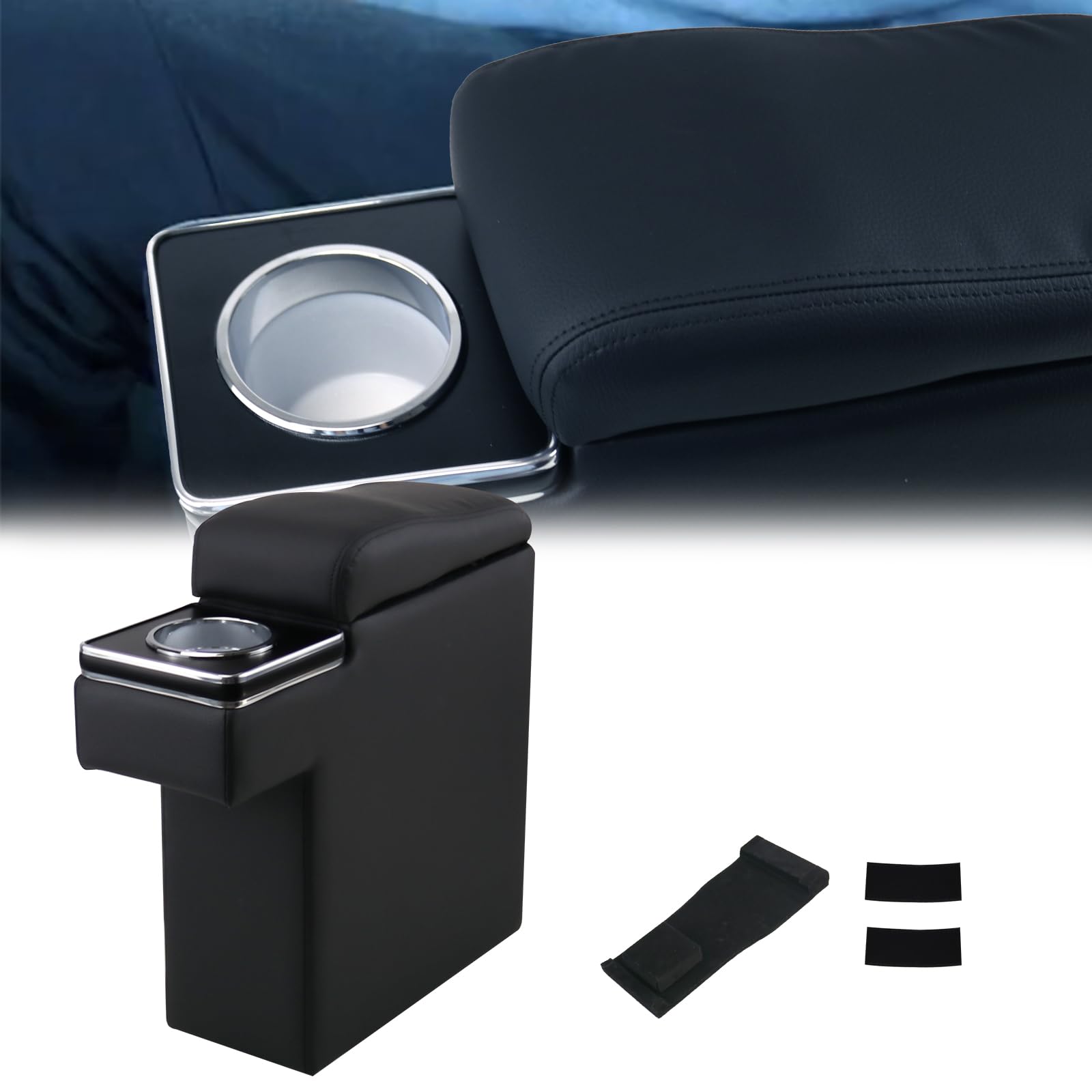 

Sporacingrts Armrest Console Box for 160 Compatible with Gasoline and Hybrid Includes USB LED Small Item and Drink Holder Probox/Succeed Series,