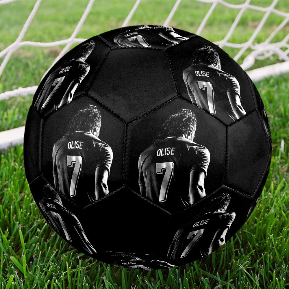 Michael Olise Bedruckter Fußball Größe 5, Maschinengenähtes PVC, Langlebig & Hoher Rückprall, Für Alle Altersgruppen Geeignet, Fanartikel, Spiele & Außenbereich.