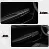 Power Window Switch Cover Sticker for Honda Carbon Fiber Pattern Black 4pcs