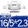 Dual-Sided Flat Timing Pulley: 5M50 Teeth, Width Options 11/16/21/27AF, Bore Size 8-30.
