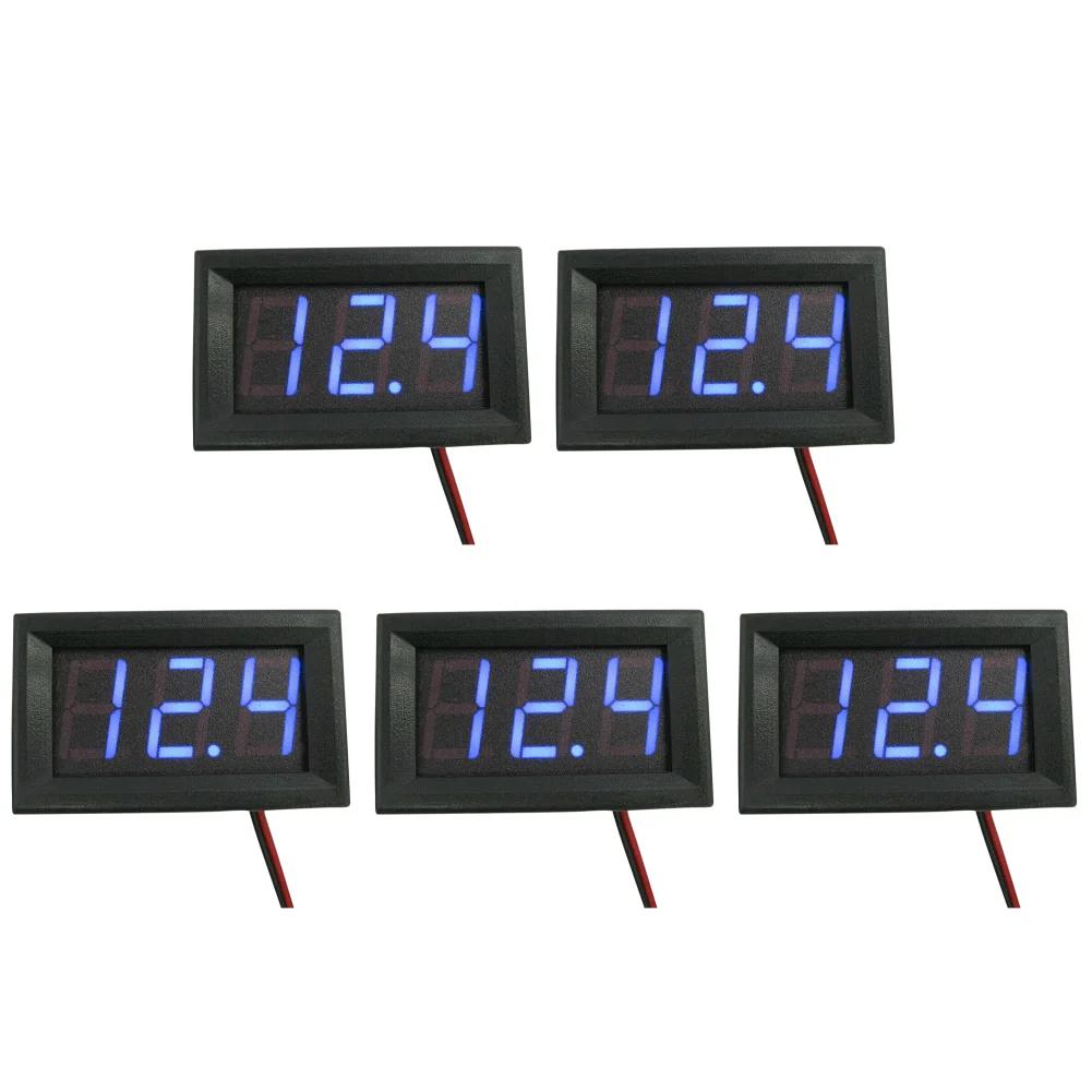 DC4.5V-30V Voltage Meter LED Display 0.56 Inch Mini Voltage Tester Voltage Panel Meter for 6V 12V Electromobile Motorcycle Car