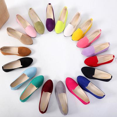 Damen Flache Slipper Bequeme Freizeitschuhe Solide Mode Loafers Weibliche Spitzschuh Schlichte Flache Schuhe Ballerinas