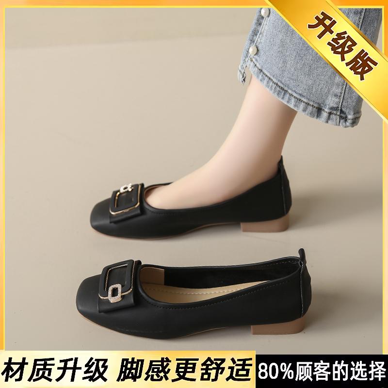 New spring and autumn shallow single shoes with skirt soft soles, pregnant women are not tired of Doudou shoes