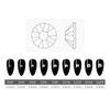 New! 1440pcs Flatback Rhinestones Transparent Manicure Decorative Ornament Shoes Dancing Clothes