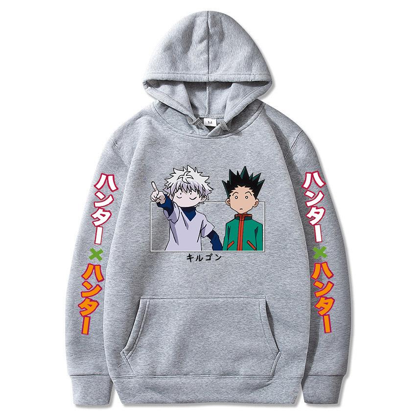 Japanese Animation Hunter X Hunter Killua Sweatshirt Men Womnen Autumn Winter Fashion Design Pullover Men's Fleece Hoodies