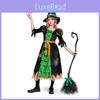 Game Themed Girl Witch Costume Set With Mesh Fabric For Childrens Cosplay Fun