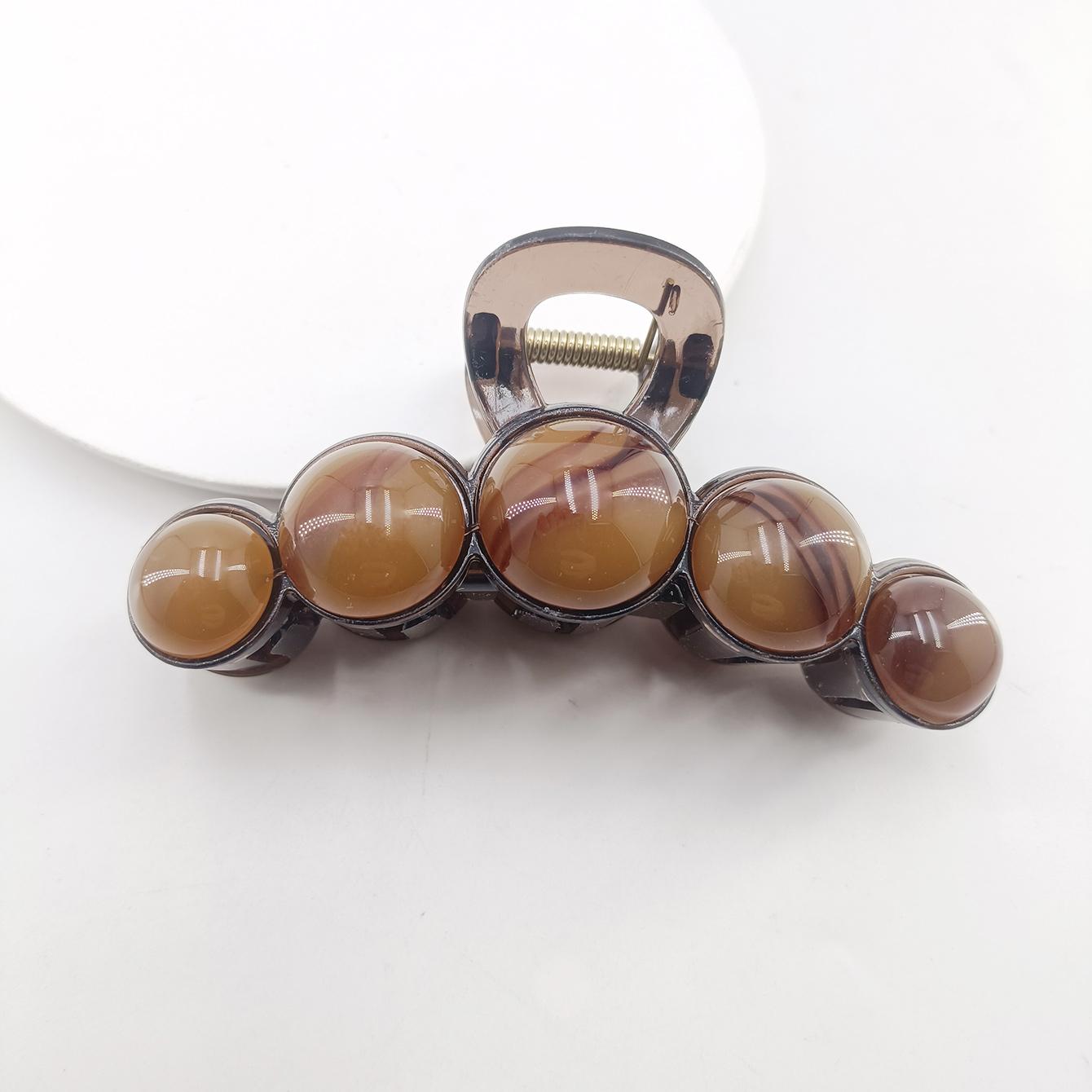 

Новая Мода Акриловые Бусины Большие Заколки для Волос для Женщин Ручная Работа Бусины Хвост Акулы Зажимы Аксессуары для Головы