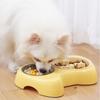 2-in-1 Pet Slow Feeder Bowl Thick Non Slip Base Anti-Choking Food Bowl Interactive Dual Dish Cat Water Bowl Puppy Feeding