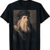 Portrait Vintage Vitruvian Man Author T-Shirt