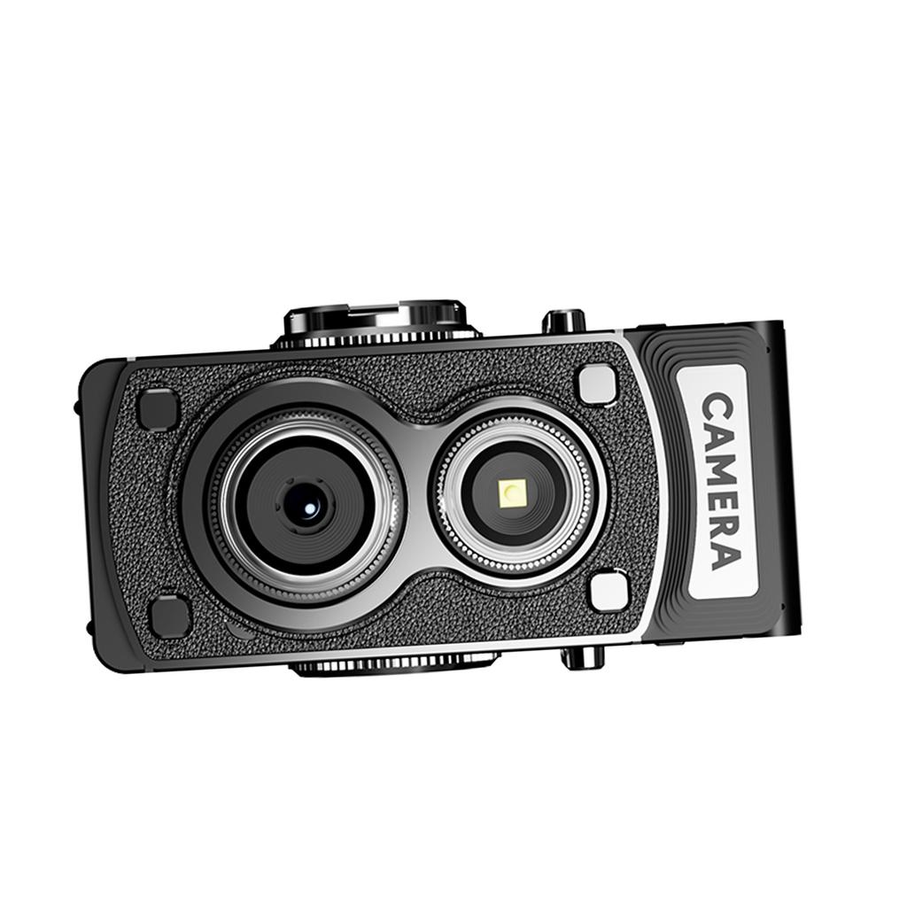 Vintage Digital Camera 1080P Portable 1.4 inch Foldable Window Retro Camera